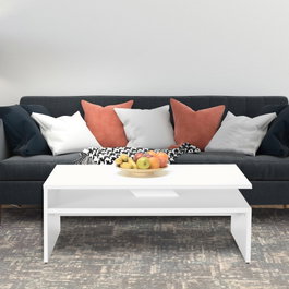 Hanah Home Mesa de Centro Blanco Diamante